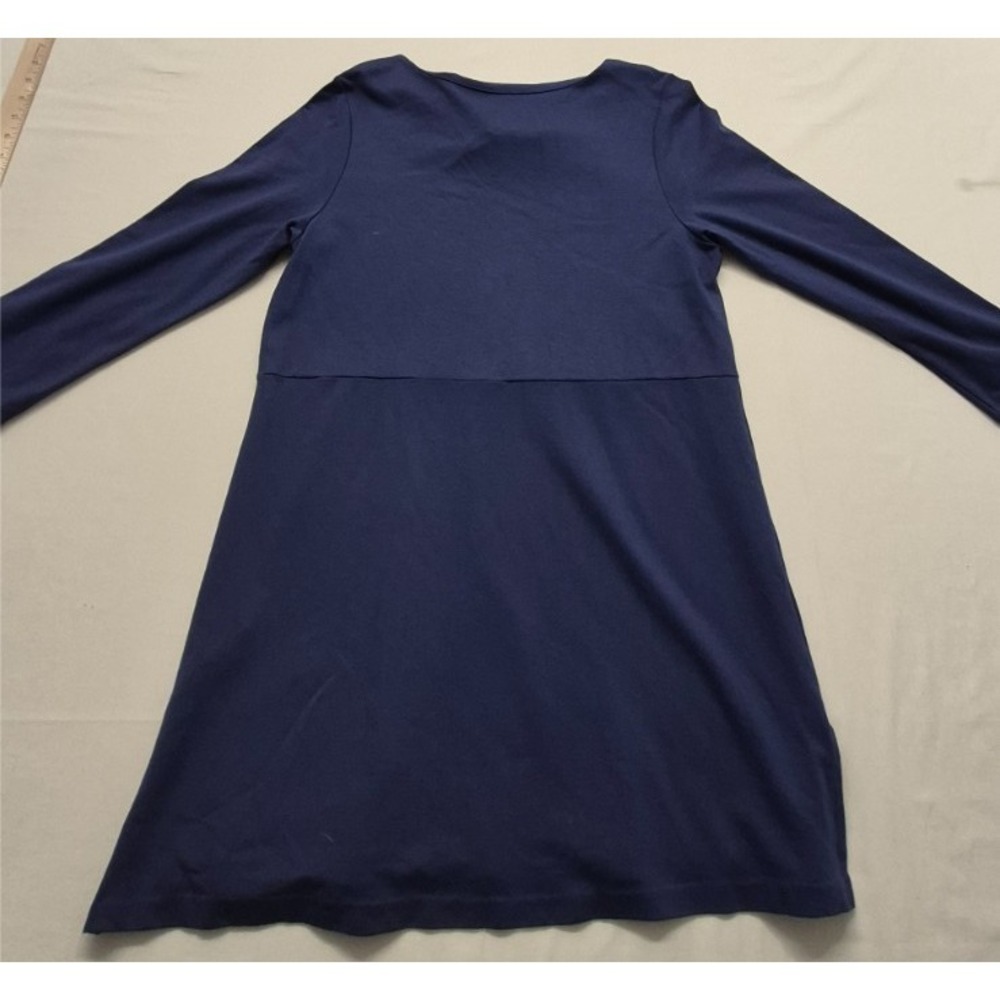J Jill Women's Ponte‎ Tunic Small blue boat neck long sleeves classic stretch - Picture 11 of 16